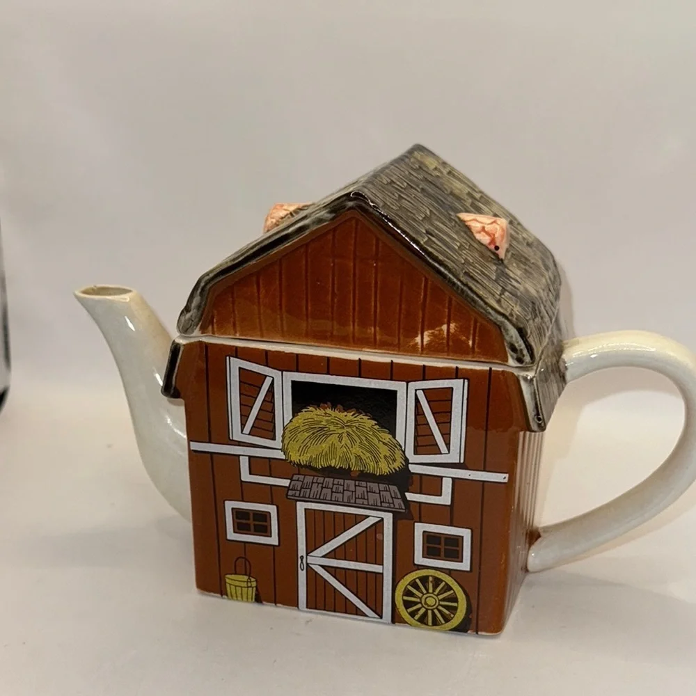 Gentleman Farmer vintage Charming Farmhouse Teapot Set - Picture 5 of 15
